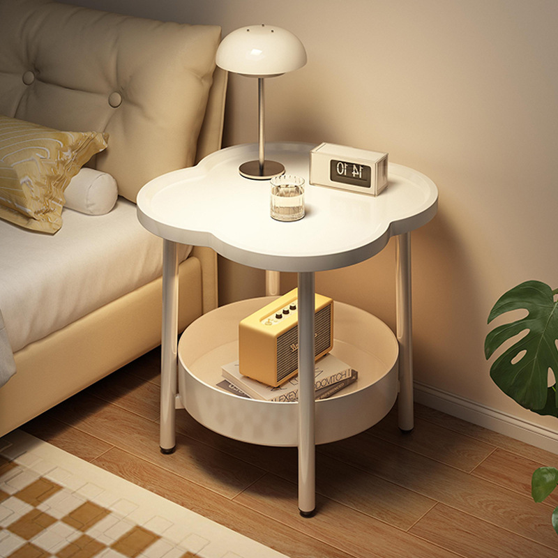 Diseño de mesas de cabezal de cama nicho dormitorio doméstico de alquiler de estilo explosivo 2025, cabezal de cama creativa con un pequeño lado de varios estantes
