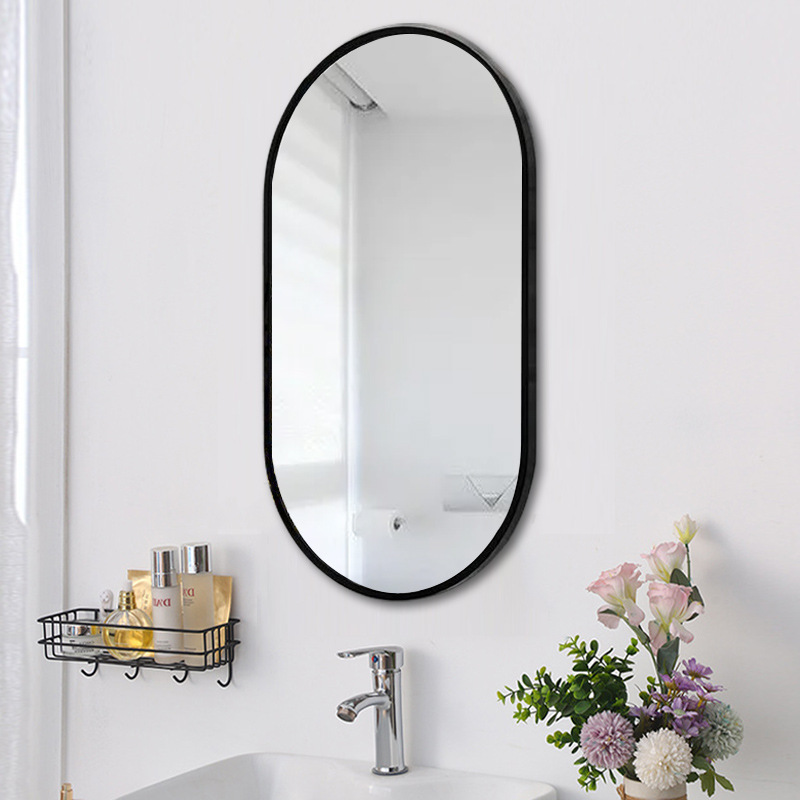 New Oval High-Frame Smart Bathroom Mirror Wall-Mounted Vanity Mirror with Makeup Light and Anti-Fog Design New Oval High-Frame Smart Bathroom Mirror Wall-Mounted Vanity Mirror with Makeup Light and Anti-Fog Design