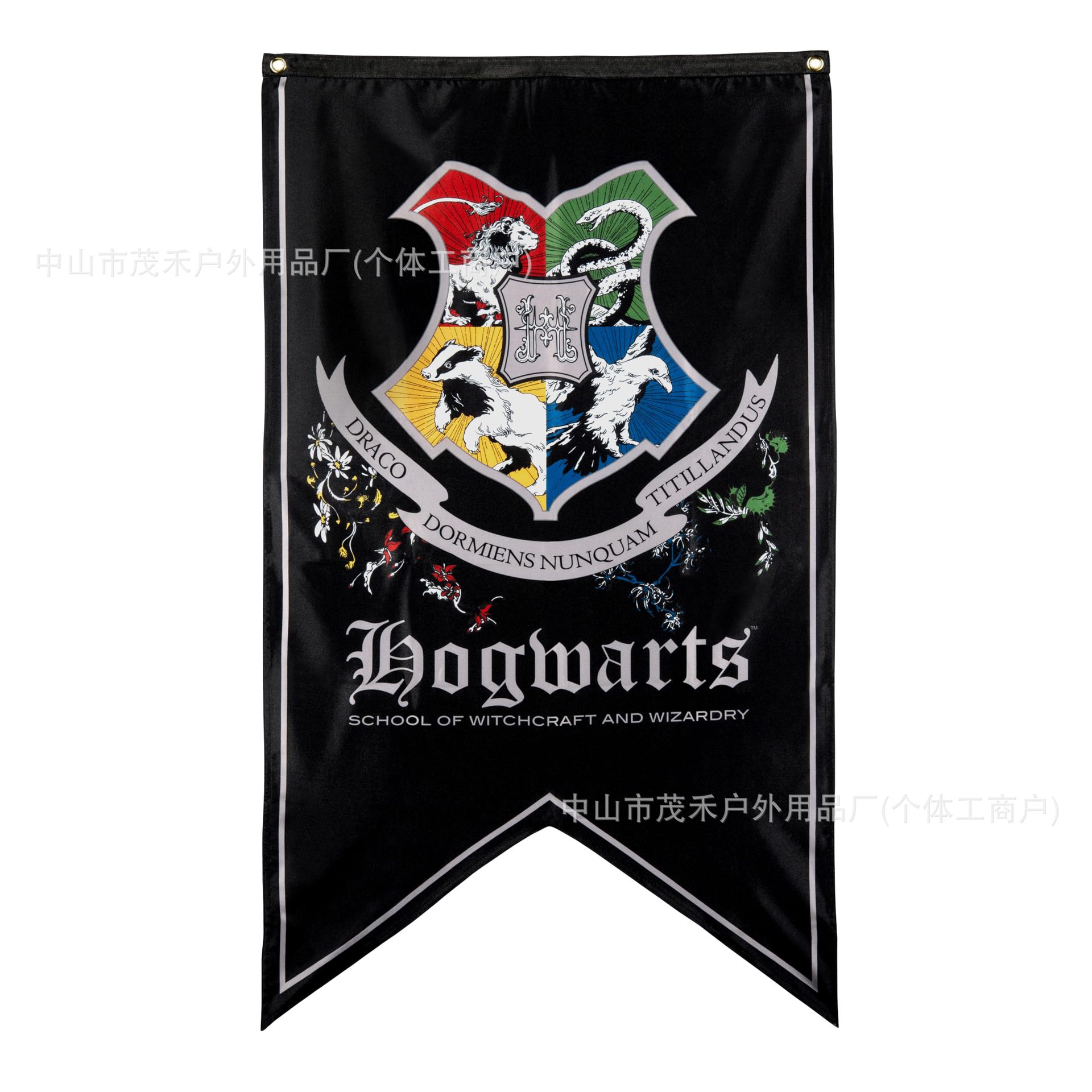 Bandera de cauda de pescado de Harry Potter 30 * 50CM bandera decorativa barra de salón triángulo bandera personalizada