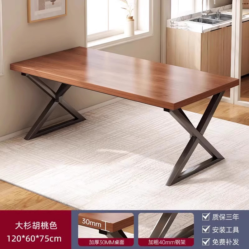 Mesa de comedor comedor comercial rectangular restaurante de comida rápida combinación de mesa y silla de comedor especial para uso doméstico simple mesa de comedor de apartamento pequeño