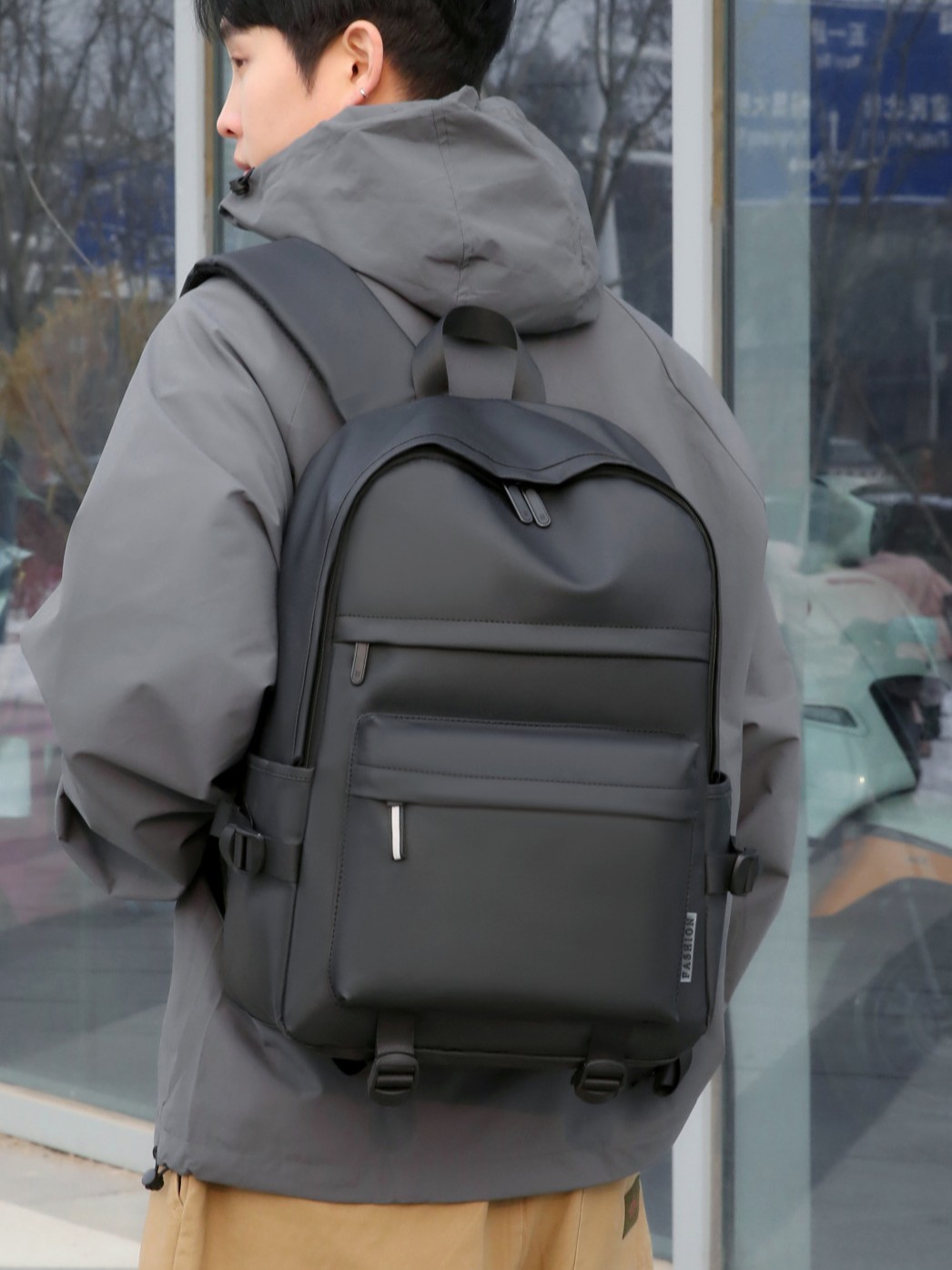 Mochila fresca de moda de negocios de alta calidad para hombres de gran capacidad anti-salpicaduras