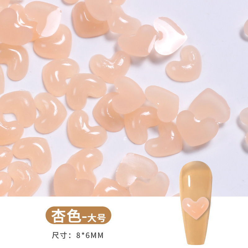 Nuevo amor perforación de uñas resina dulce perforación de uñas dulces perforación de uñas joyería perforación de uñas