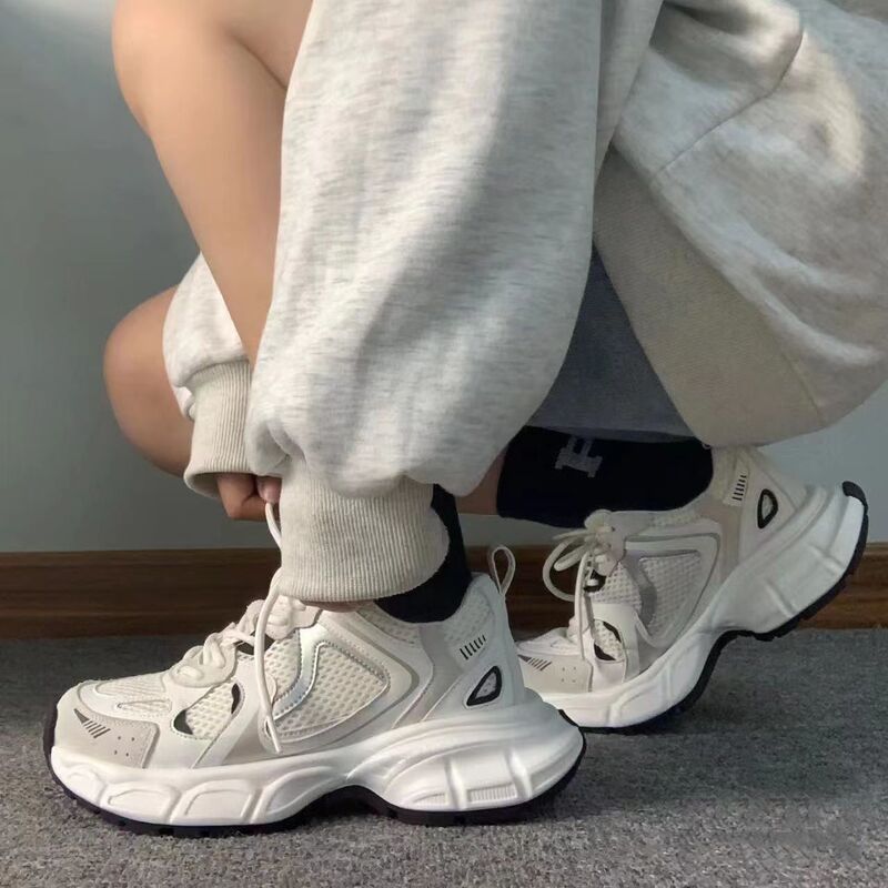 Torre Shoes Women's 2024 New Autumn Women's Shoes Mesh Breathable Casual sneaker All-match Thick Bottom Small White Shoes Torre Shoes Women's 2024 New Autumn Women's Shoes Mesh Breathable Casual sneaker All-match Thick Bottom Small White Shoes