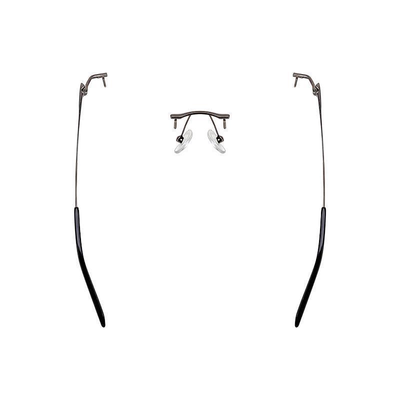 无框眼镜架配件大全眼镜腿鼻梁中梁维修更替换近视镜框无边框纯钛