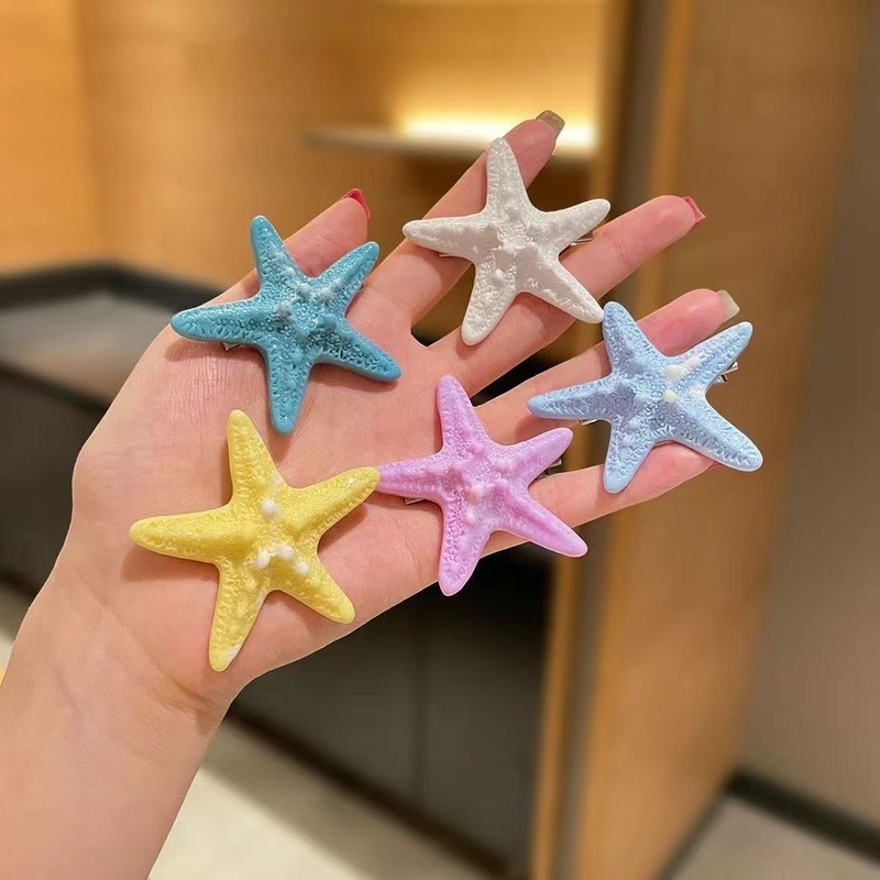 Starfish Korean Simulation Girl Hairpin Side Hairpin Seaside Duckbill Hot Girl Bangs Headdress Female Hair Accessories Wholesale Starfish Korean Simulation Girl Hairpin Side Hairpin Seaside Duckbill Hot Girl Bangs Headdress Female Hair Accessories Wholesale