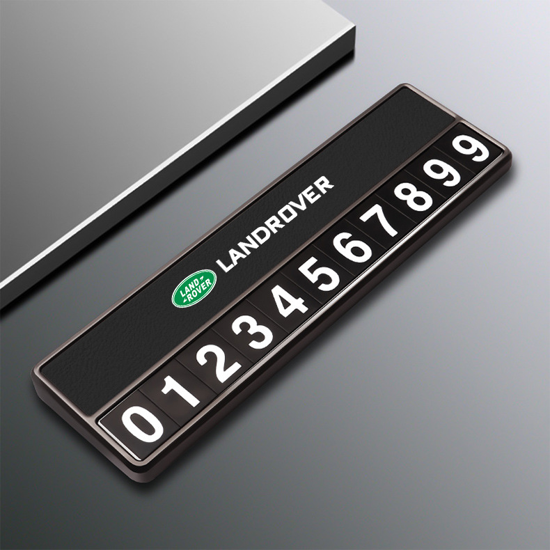 Suitable for Land Rover Discovery Sport Range Rover Sport Velar Evoque Defender Temporary Parking Phone Number Plate