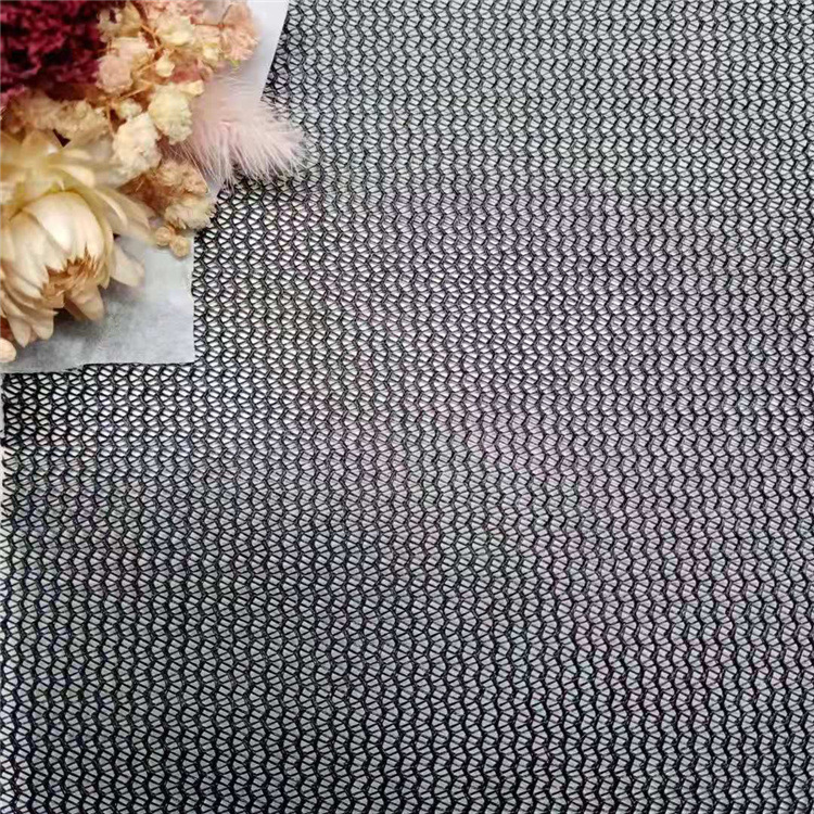 厂家现货 涤纶K086 箱包鞋材面料 童车围栏网布 波浪弯纹网