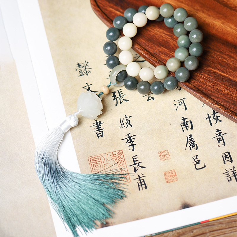 14mm 32개입 [연꽃주머니형] 그라데이션 그린