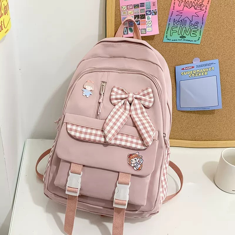 新款可爱小学生三到六年级初中生大容量背包女生双肩包高中生书包|undefined