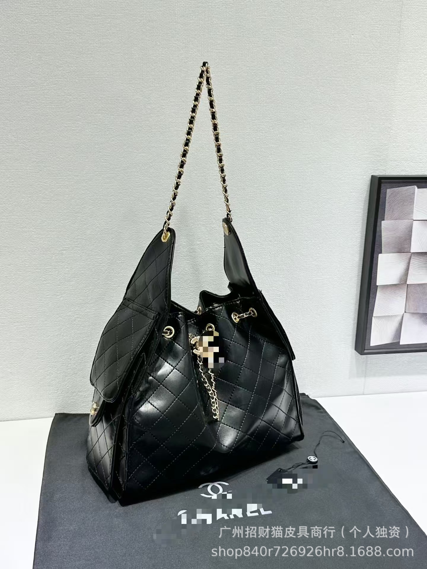25bag New Suede Quilted Chain Bucket Bag For Women Drawstring Shoulder Crossbody Bag Fashion Retro Underarm Bag - Thumbnail 7