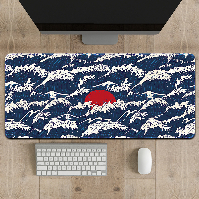 Alfombrilla japonesa Ukiyo-e con diseño de la Gran Ola