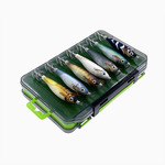 厂家批发14只装夜光木虾套装鱿鱼钩海钓墨鱼鱿鱼伞钩仿真跨境木虾