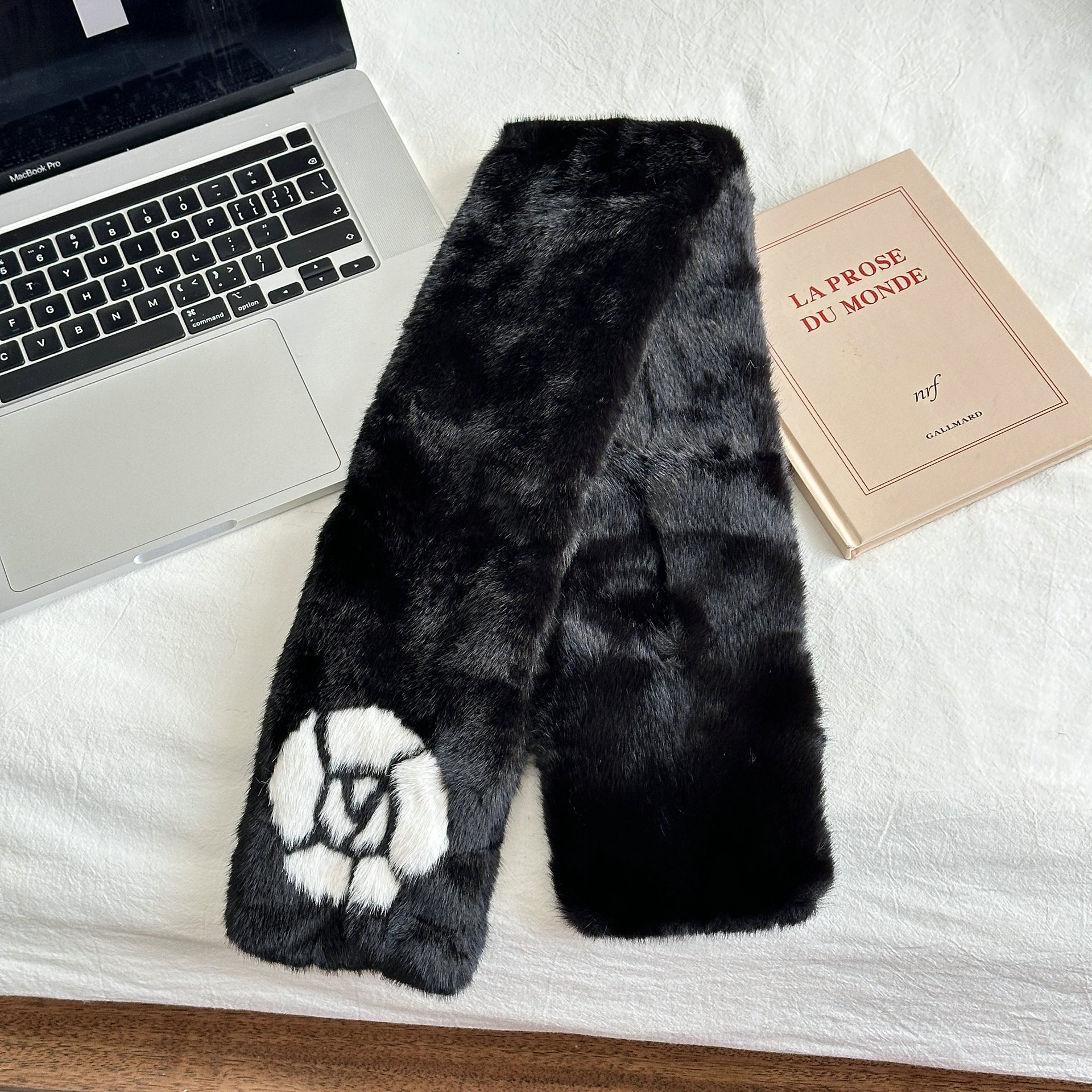 08#-검은 꽃 스카프