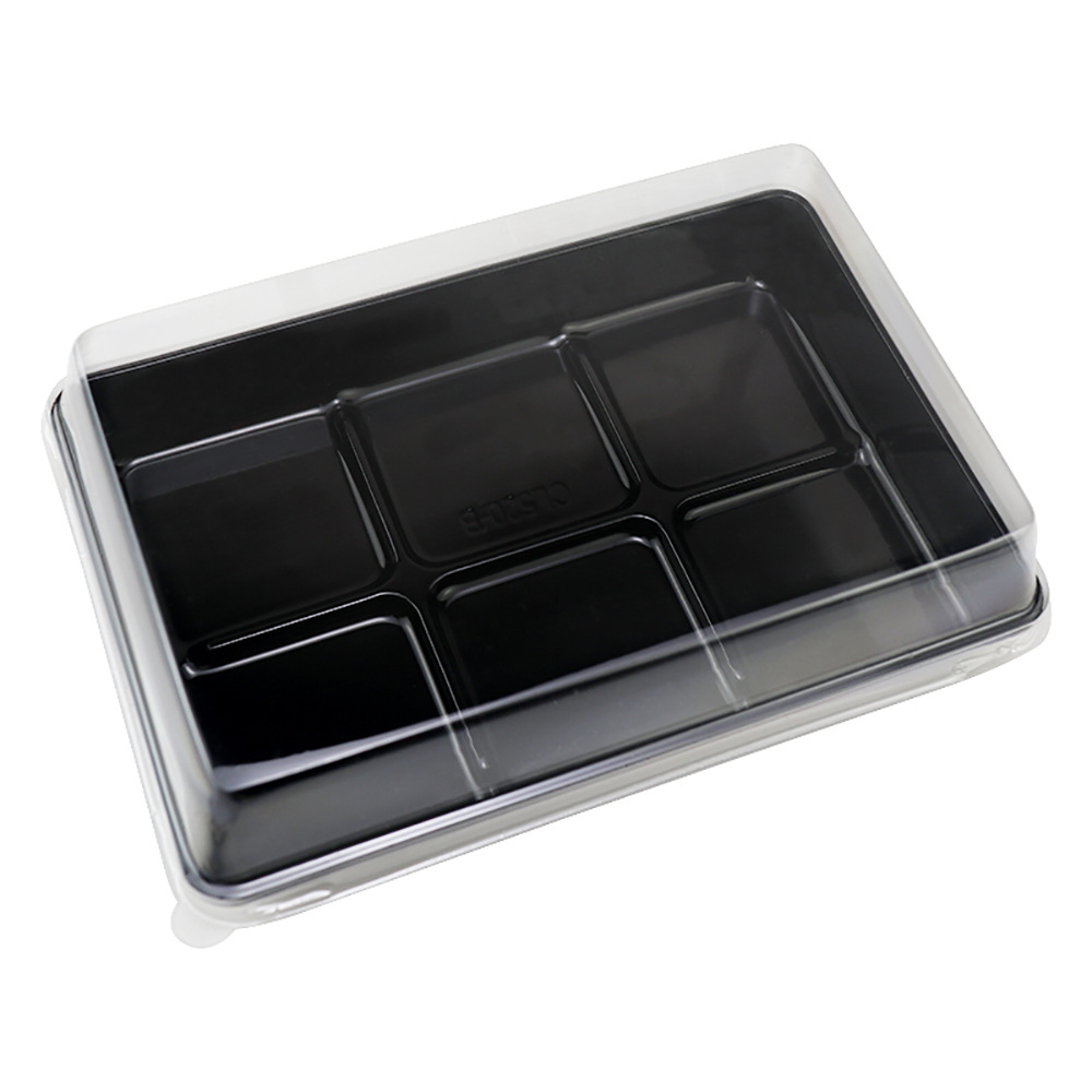 Caja de embalaje de pastel de pollo local pequeña gema de huevo crisp Nieve Mei Niang plástico transparente desechable horneado Caja de embalaje de punto oeste