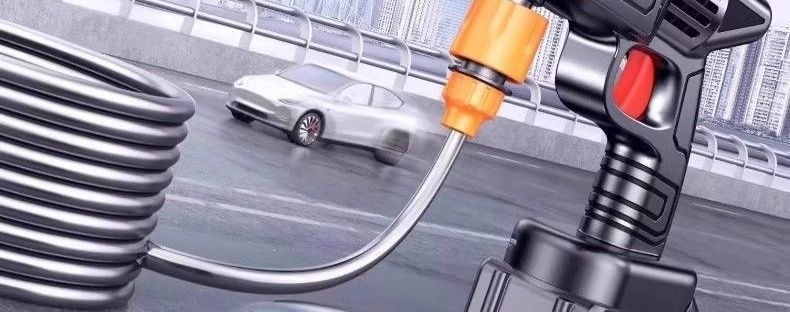 Lithium-ion battery-powered high-pressure washer for home use, wireless car washer, car washing tool, high-pressure water gun, lithium-ion battery-powered sprayer
