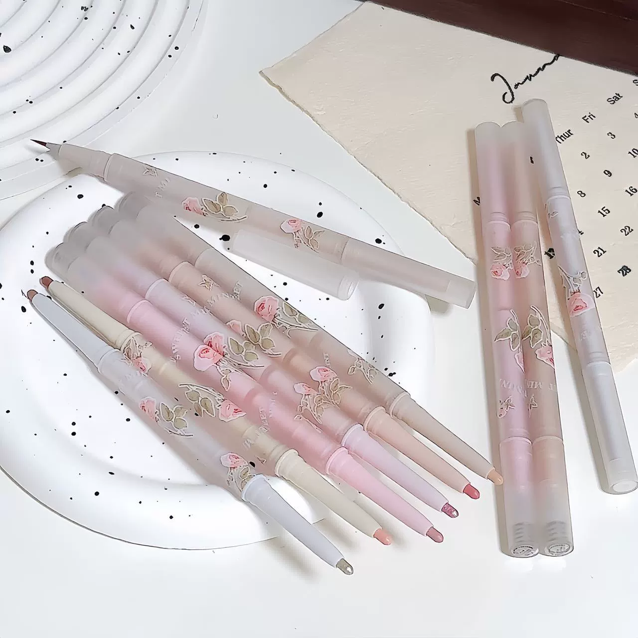 Double-sided Highlighter 2-in-1, Waterproof Brightening Marker, No Smudge, Dual Tips