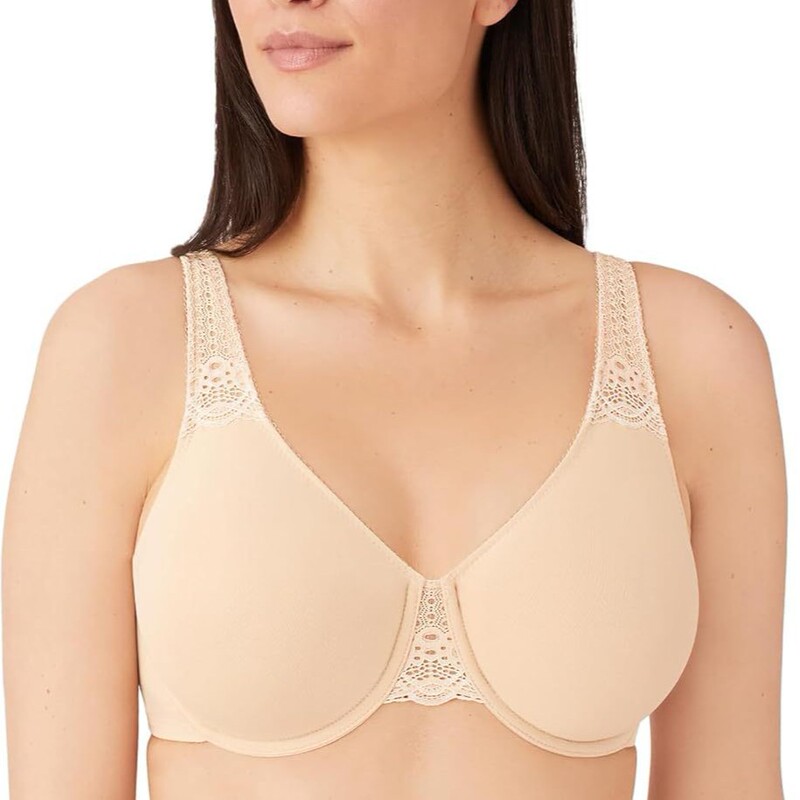 Wacoal Women's Lace Style Soft, Comfortable, Breathable, Underwire, Plus-Size Bra with Adjustable Straps