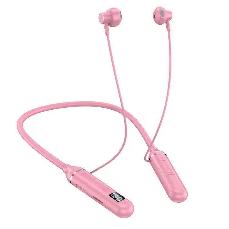 ランニングスポーツ用の首掛け型セミインイヤーワイヤレスBluetoothヘッドセット、スクリーンディスプレイ、アクティブノイズリダクション、超長時間スタンバイ、携帯電話用ユニバーサル|undefined