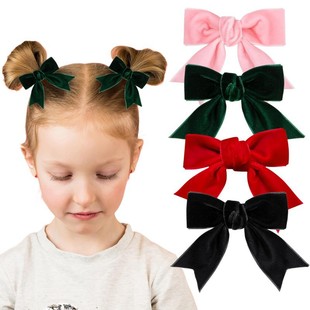 Sweet dovetail velvet belt ballet style bow hairpin temperament Princess new hair accessories headdress Amazon AliExpress