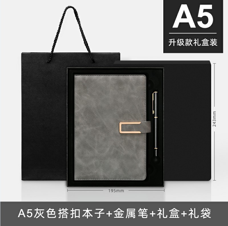 A5 cuaderno de negocios logotipo personalizado cuaderno de notas subconjunto de oficina creativa hebilla magnética subdiario al por mayor
