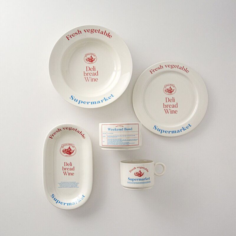 South Korea ins blogger same style cream color vintage English ceramic tableware mug soup plate oval disc soup cup South Korea ins blogger same style cream color vintage English ceramic tableware mug soup plate oval disc soup cup