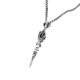 Hip hop personality trendy men's six-word mantra magic pestle necklace men's trendy TikTok retro Buddha style diamond pestle pendant men