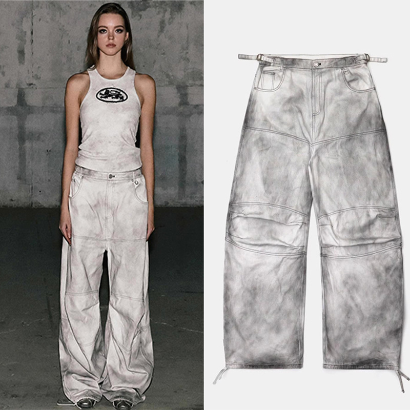 Badblood American-Style Tie-Dye Casual Loose Denim Scimitar Pants for Men and Women, Vintage Distressed Straight Wide-Leg Pants Badblood American-Style Tie-Dye Casual Loose Denim Scimitar Pants for Men and Women, Vintage Distressed Straight Wide-Leg Pants