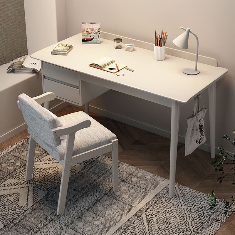 Household Solid Wood Desk Computer Table with Integrated Drawer Combination Children's Study Table and Chair Bedroom Student Writing Desk