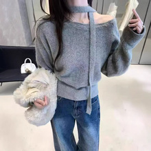 ��ʽһ�ּ�б��첱ᘿ�ë��Ů�ﶬ����㼑��L¶���L��ᘿ�������