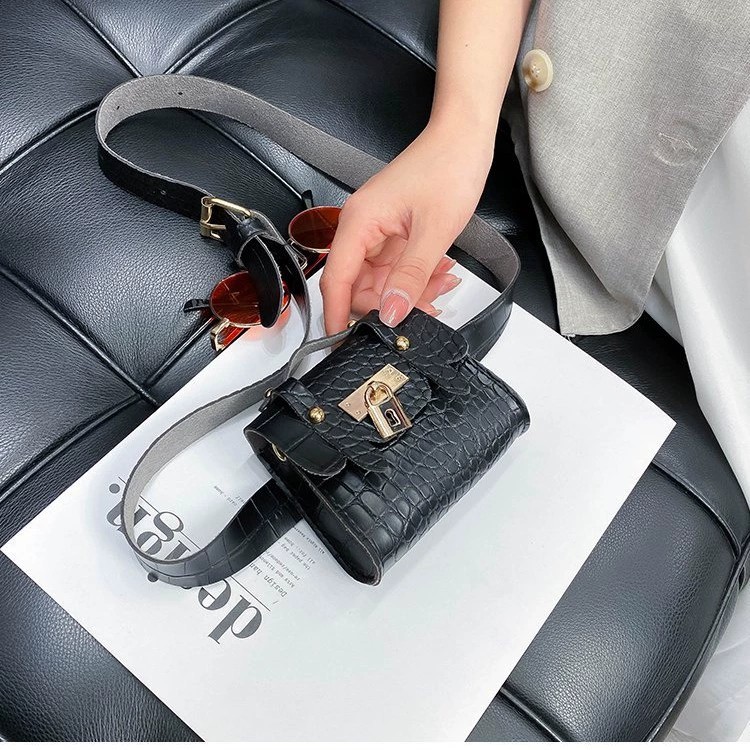 Брендовая belt bag, сумка через плечо, маленькая цепь, сумка для телефона, рисунок крокодила