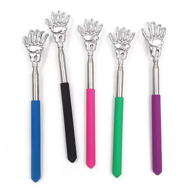 鬼手 不锈钢可伸缩痒痒挠 家用不求人鬼爪抓背器老头乐解痒抓痒器