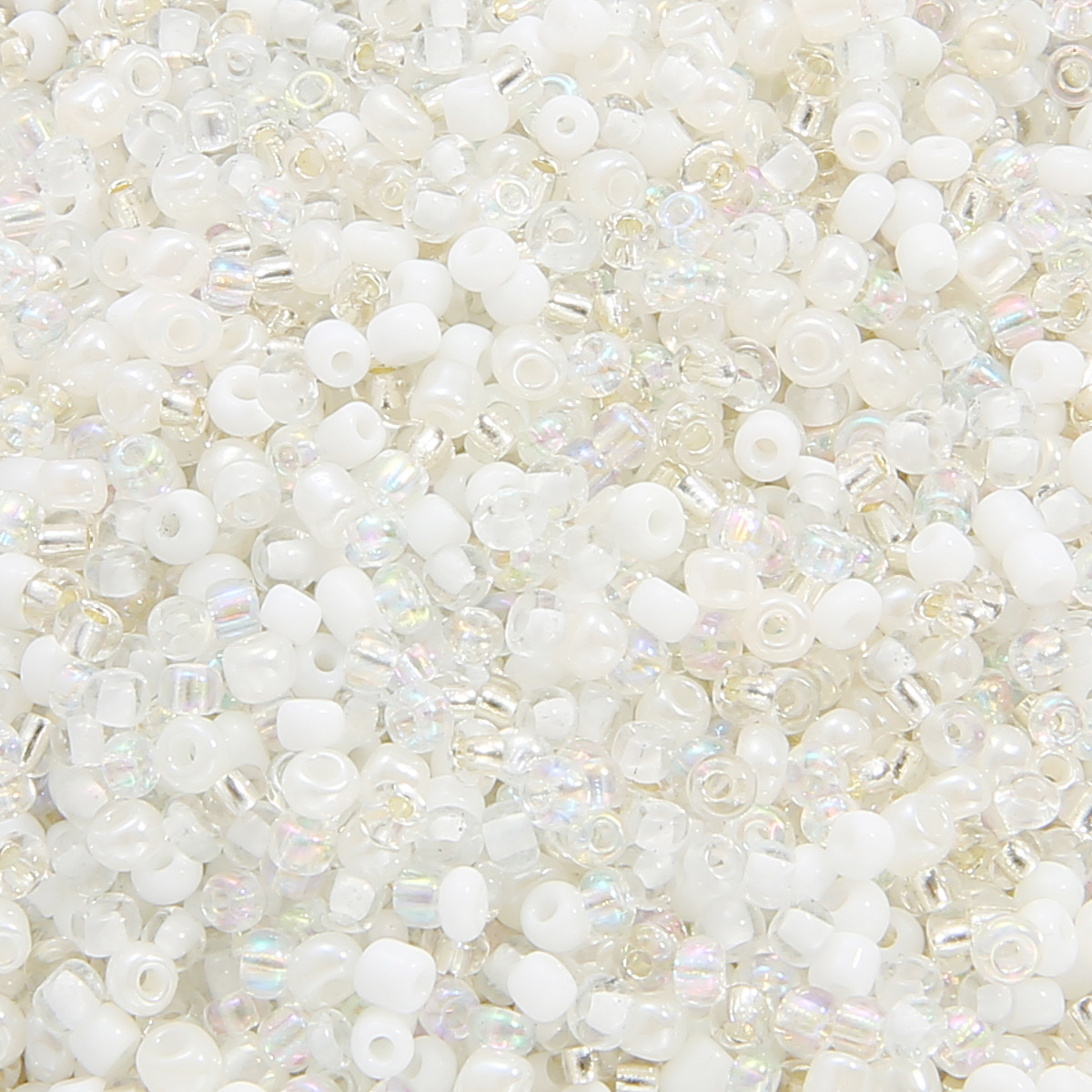 46# 3mm white series, assorted 6 colors, 30g/pack, approximately 1000 pieces