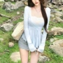 蕾丝淡彩两件套