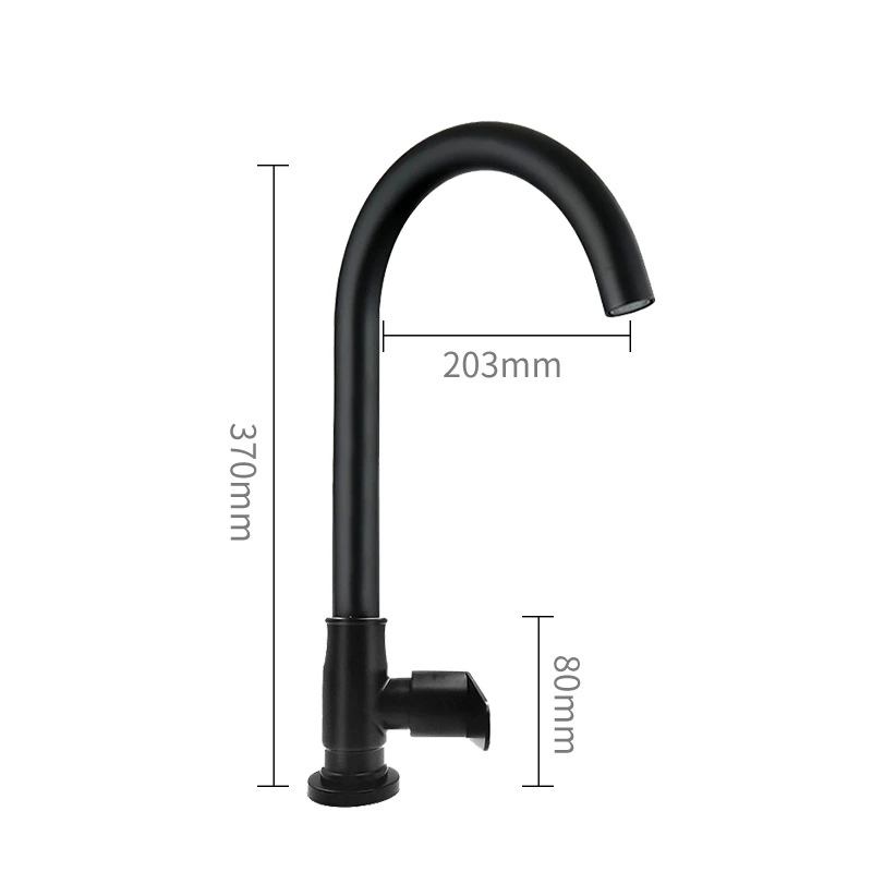 Кран холодной воды с одним рычагом Stainless Steel 304, нержавеющая сталь, без свинца, с водоприёмником, 4 конфигурации