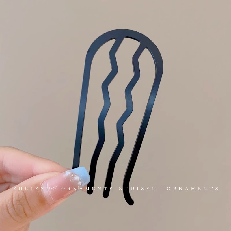 Peine de inserción de artefacto para el cabello con cabeza de bola fija, horquilla para mujer, horquilla al revés, horquilla en forma de U, nuevo peine para el cabello 2025