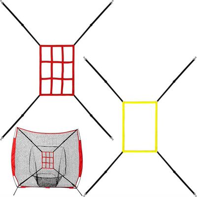 亚马逊热销棒球打击目标网目标靶布可调节棒球投球网训练目标网|ru