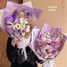 母亲节姹紫嫣红系列包装纸鲜花包装纸原创设计高级感花束包花纸