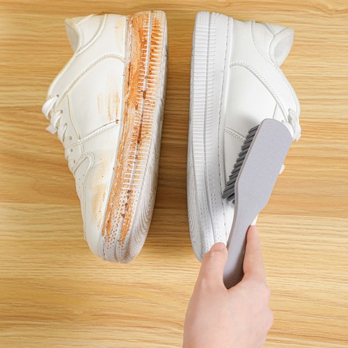 Special Long Handle Hookable Shoe Brush for Cleaning Shoes, Plastic Household Shoe Brush That Does Not Damage Shoes, Shoe Cleaning Gadget Laundry Brush