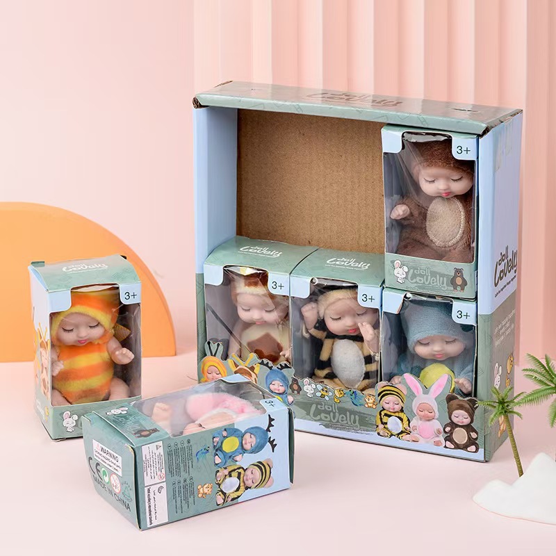 Transfronteriza nueva muñeca de simulación de sueño de 5 pulgadas 13CM renacimiento bebé bjd fábrica de muñecas de confort al por mayor