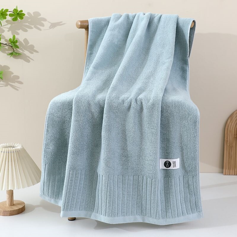 Bath Towel, Pure Cotton, 100% Thickened, for Adult Bathing, Home Use, Non-Shedding, Soft, Xinjiang Cotton, Absorbent, Cross-Border Wholesale Factory