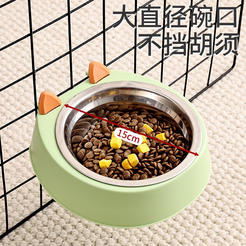 Suministro directo de fábrica Cuenco para mascotas Cuenco para gatos de acero inoxidable Caja de aviación Jaula Cuenco para perros colgante Cuenco para mascotas