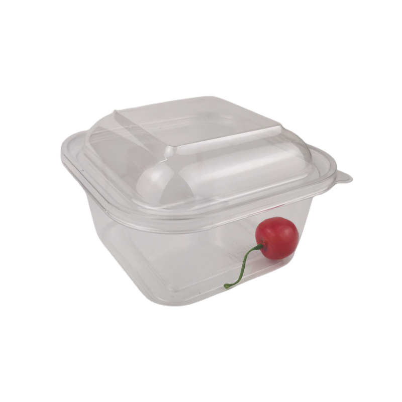 Caja de embalaje de soplo de Liuxin cubierta de leche crujiente pastel de patata dulce para hornear plástico transparente embalaje desechable caja grande