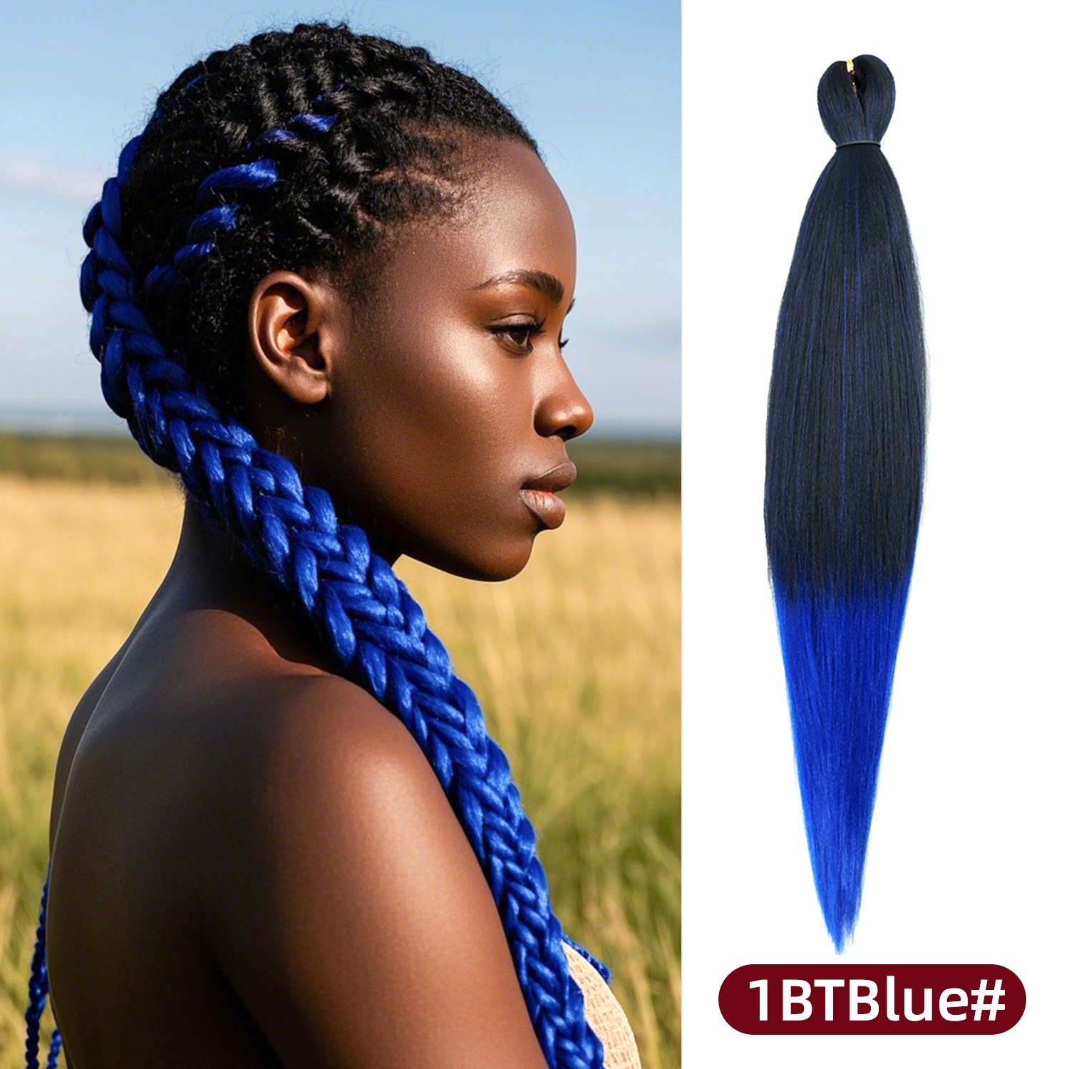 Pelucas de trenzas grandes EZ para actuaciones, populares en línea, trenzas versátiles para mujeres africanas, rastas de fibra sintética de colores al por mayor, muy vendidas en África.