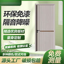 木门卧室门静音无漆家用室内门平开门实木复合房间门工程用门工厂