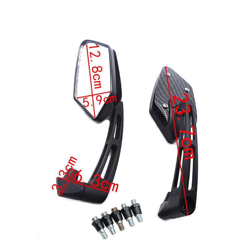 Cross-Border Best-Selling Item: Electric Vehicle Rearview Mirror, Scooter Reflector, Motorcycle Modified Reversing Mirror with 5 Screws