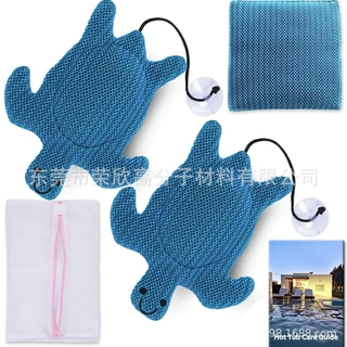 水疗温泉清洁浮渣过滤海绵泳池吸油过滤棉热水浴缸浮渣吸收器