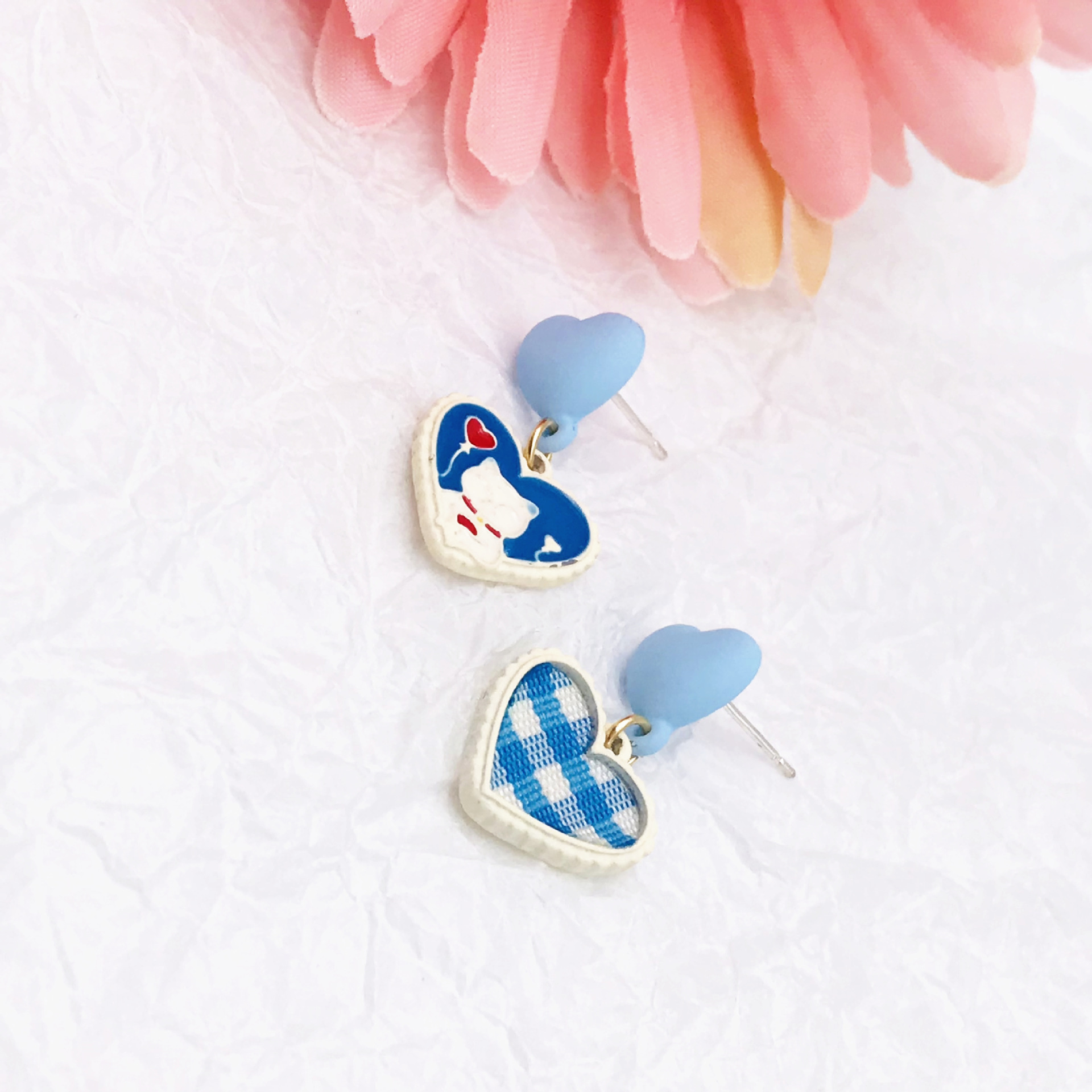 Sweet Cat Alloy Enamel Earrings display picture 2