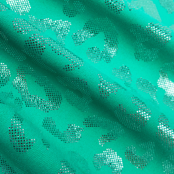 福建烫银尼龙氨纶蛇印花泳衣比基尼面料烫金印字布料数码印花