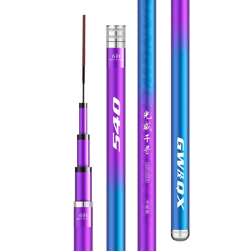 Caña de pescar ultra ligera y ultra dura 19 tono 28 tono de caña de pesca grande plataforma de pesca de pesca de pesca conjunto de fábrica de suministro al por mayor