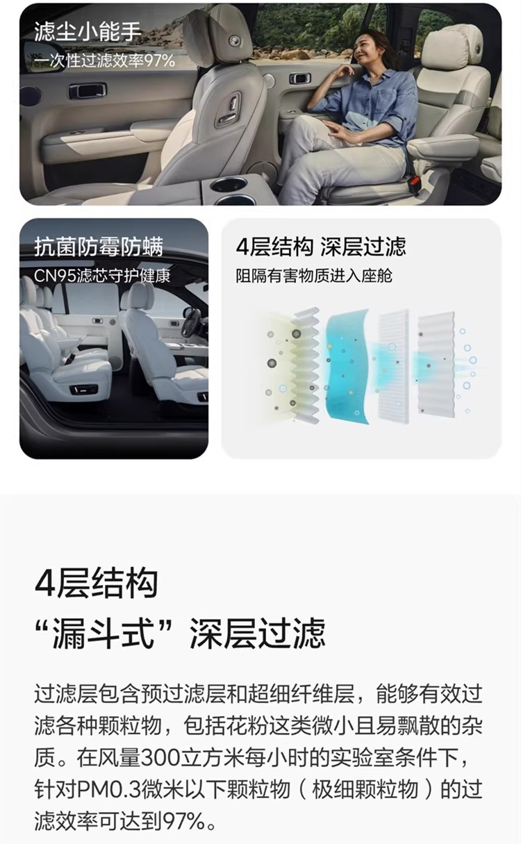 Ideal L8L9 Air Conditioning Filter Pm2.5 Deodorizing Sterilization Filter Activated Carbon Original Filter Sterilization